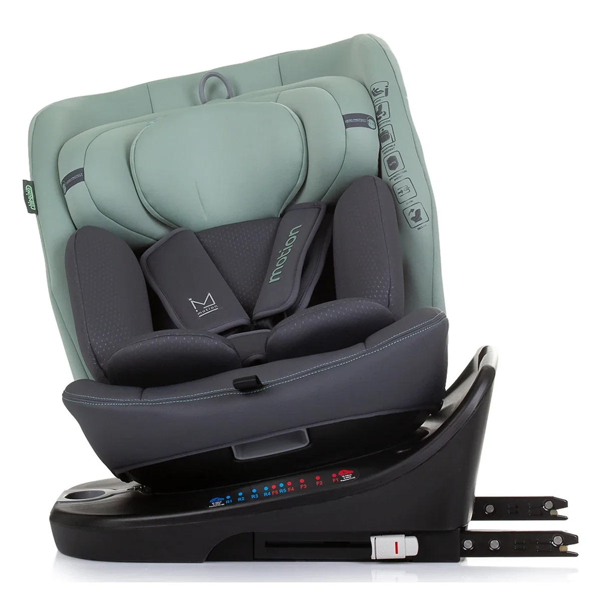 Scaun auto Chipolino Motion I-Size 40-150 cm pastel green cu sistem Isofix 12 ani [5]