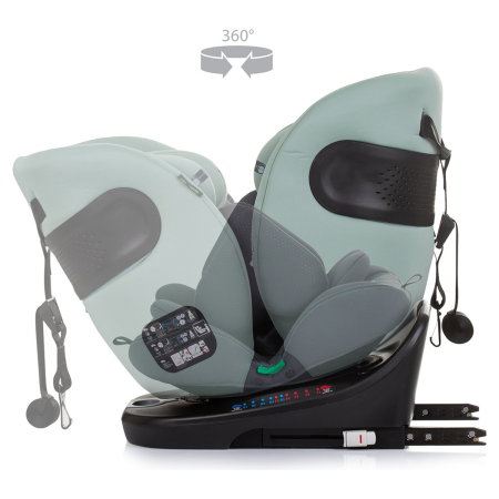 Scaun auto Chipolino Motion I-Size 40-150 cm pastel green cu sistem Isofix 12 ani [6]