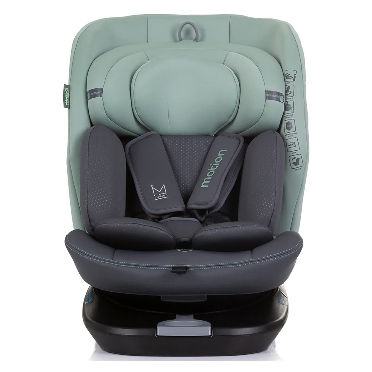 Scaun auto Chipolino Motion I-Size 40-150 cm pastel green cu sistem Isofix 12 ani [1]