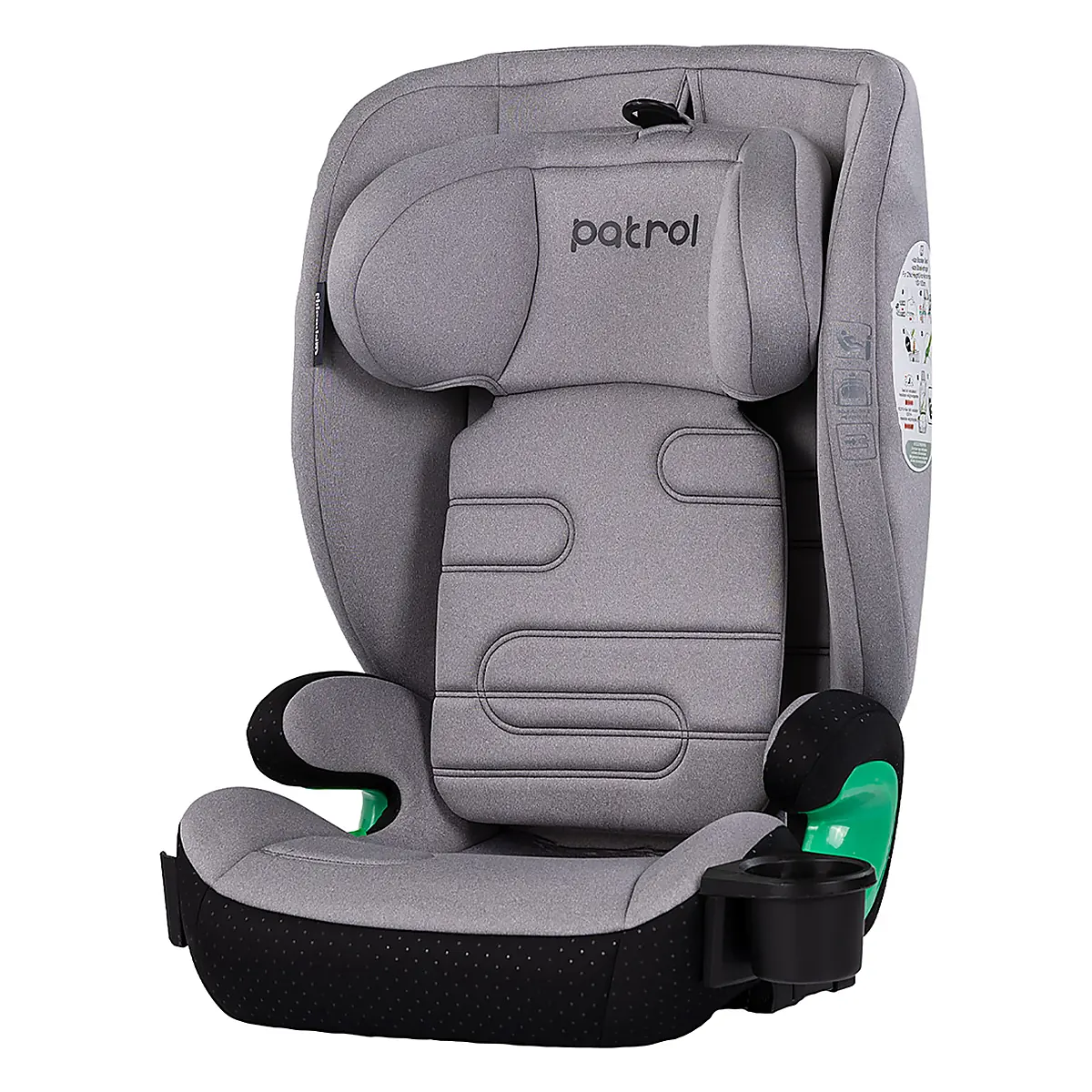 Scaune auto - Scaun auto Chipolino Patrol I-Size 100-150 cm cu sistem Isofix, Platinum 12 ani