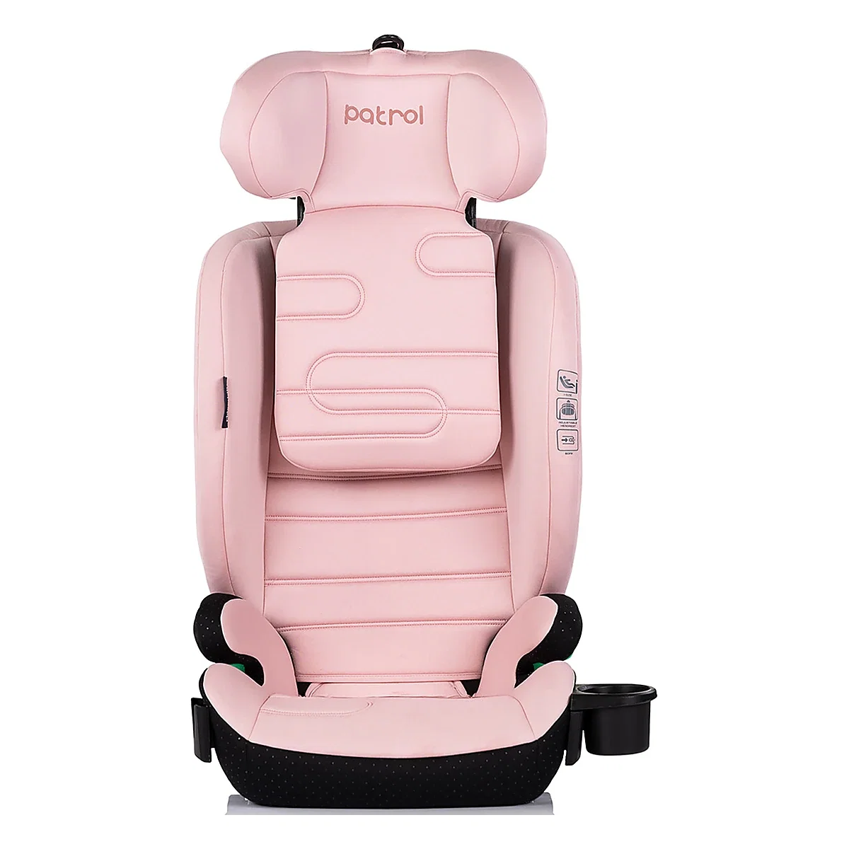 Scaun auto Chipolino Patrol I-Size 100-150 cm cu sistem Isofix, Powder pink 12 ani [2]