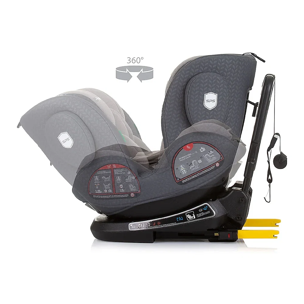 Scaun auto Chipolino Peak I-Size 40-150 cm, sistem Isofix, Granite 12 ani [5]