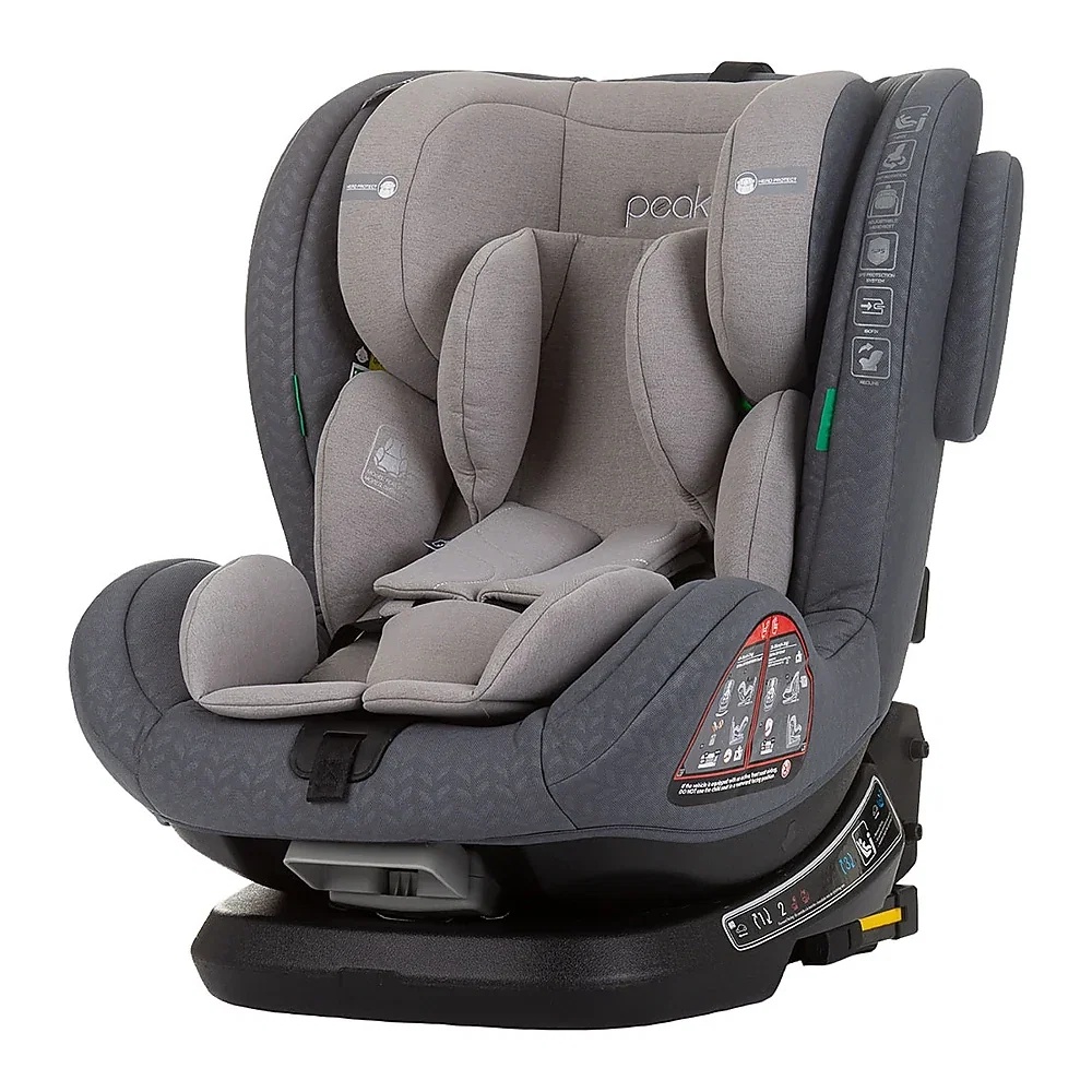 Scaune auto - Scaun auto Chipolino Peak I-Size 40-150 cm, sistem Isofix, Granite 12 ani
