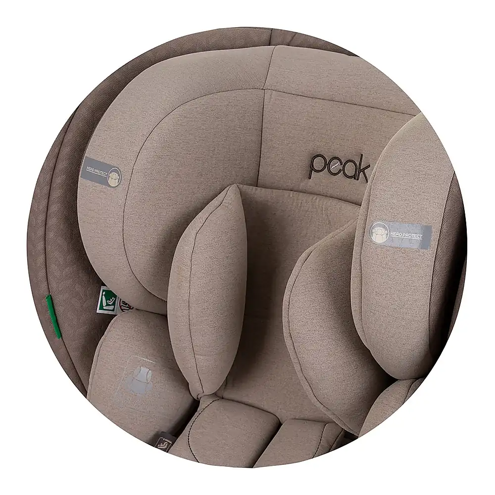 Scaun auto Chipolino Peak I-Size 40-150 cm, sistem Isofix, Macadamia 12 ani [12]