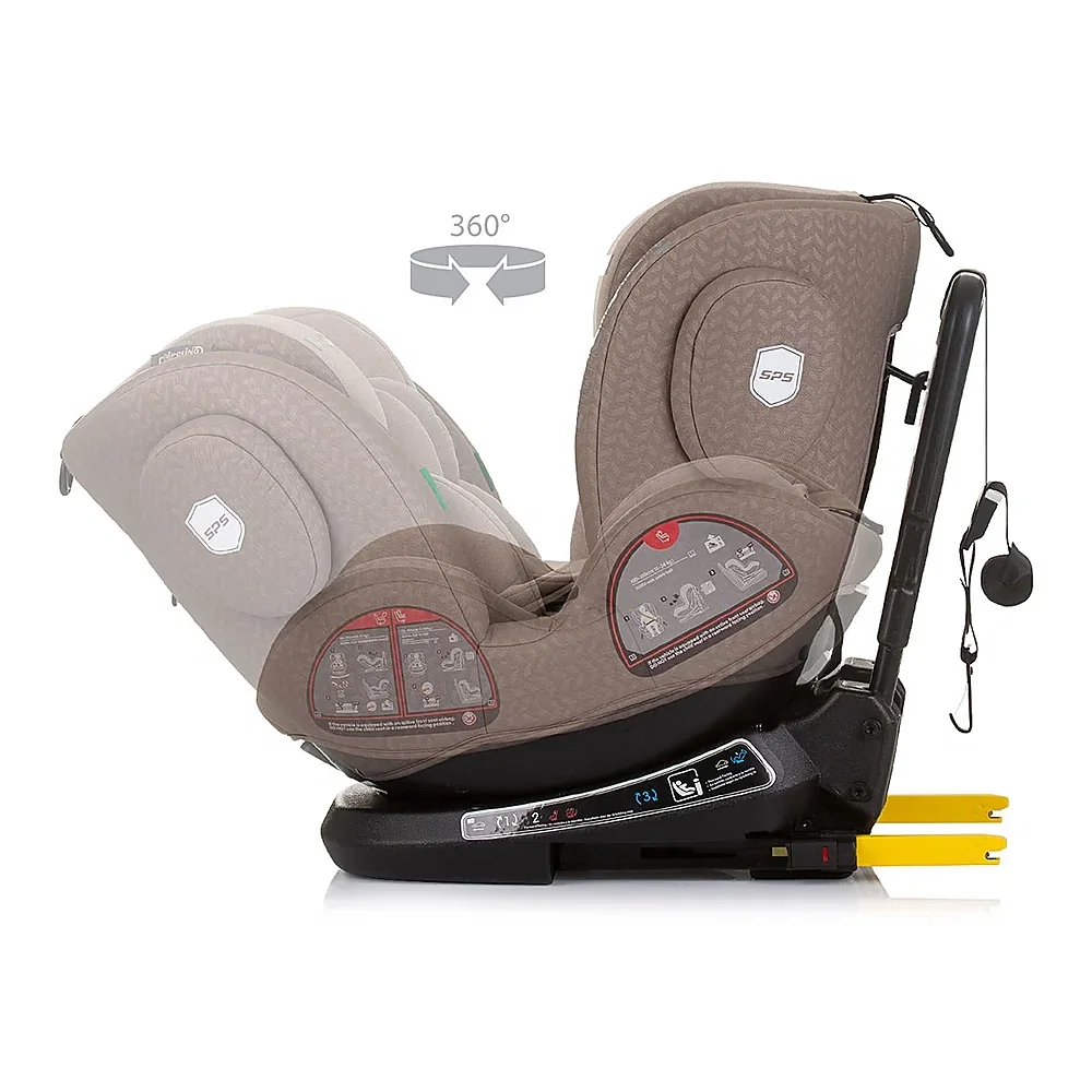 Scaun auto Chipolino Peak I-Size 40-150 cm, sistem Isofix, Macadamia 12 ani [5]
