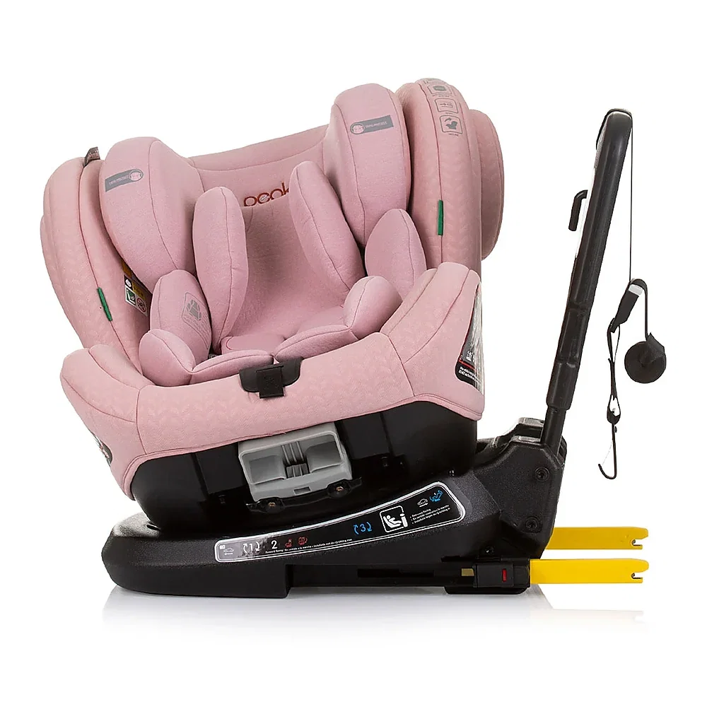 Scaun auto Chipolino Peak I-Size 40-150 cm, sistem Isofix, Roz flamingo 12 ani [4]