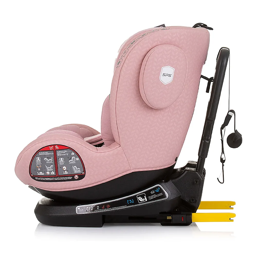 Scaun auto Chipolino Peak I-Size 40-150 cm, sistem Isofix, Roz flamingo 12 ani [3]