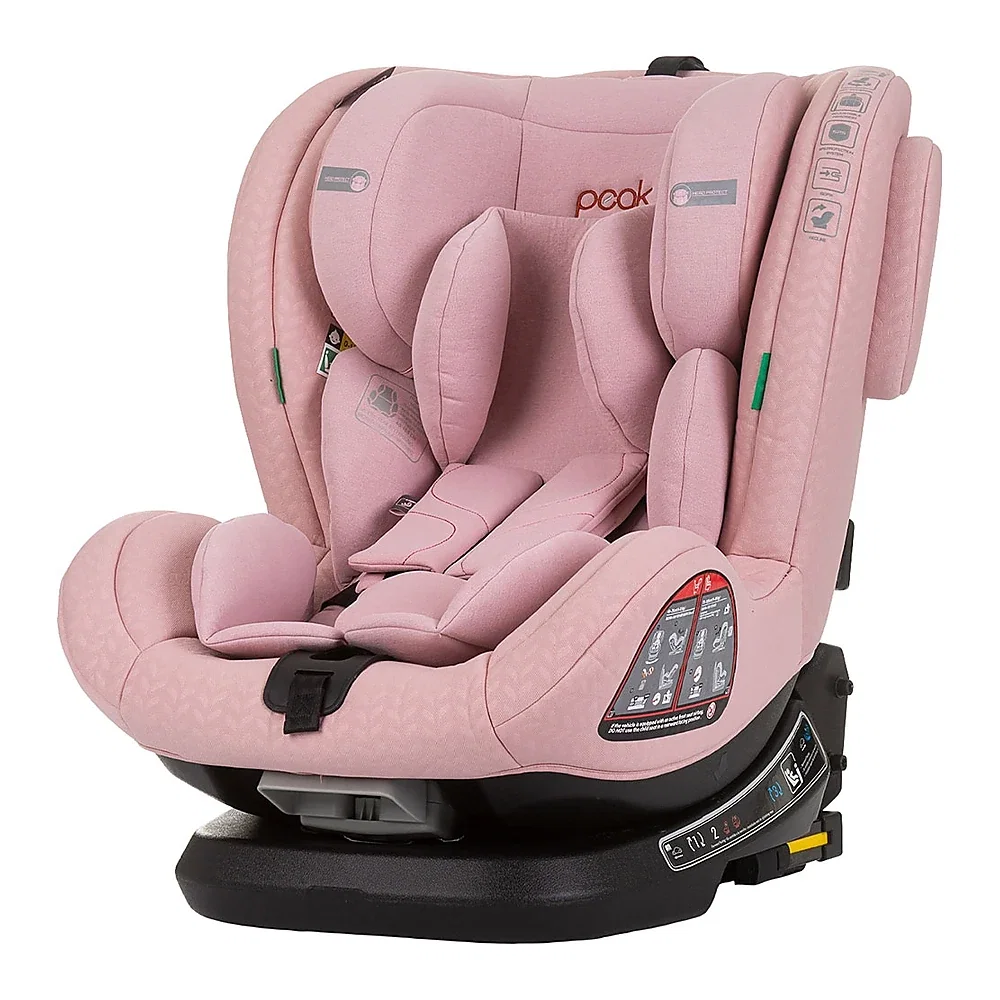 Scaune auto - Scaun auto Chipolino Peak I-Size 40-150 cm, sistem Isofix, Roz flamingo 12 ani