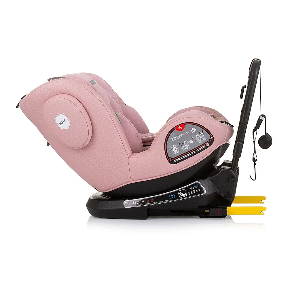Scaun auto Chipolino Peak I-Size 40-150 cm, sistem Isofix, Roz flamingo 12 ani [6]