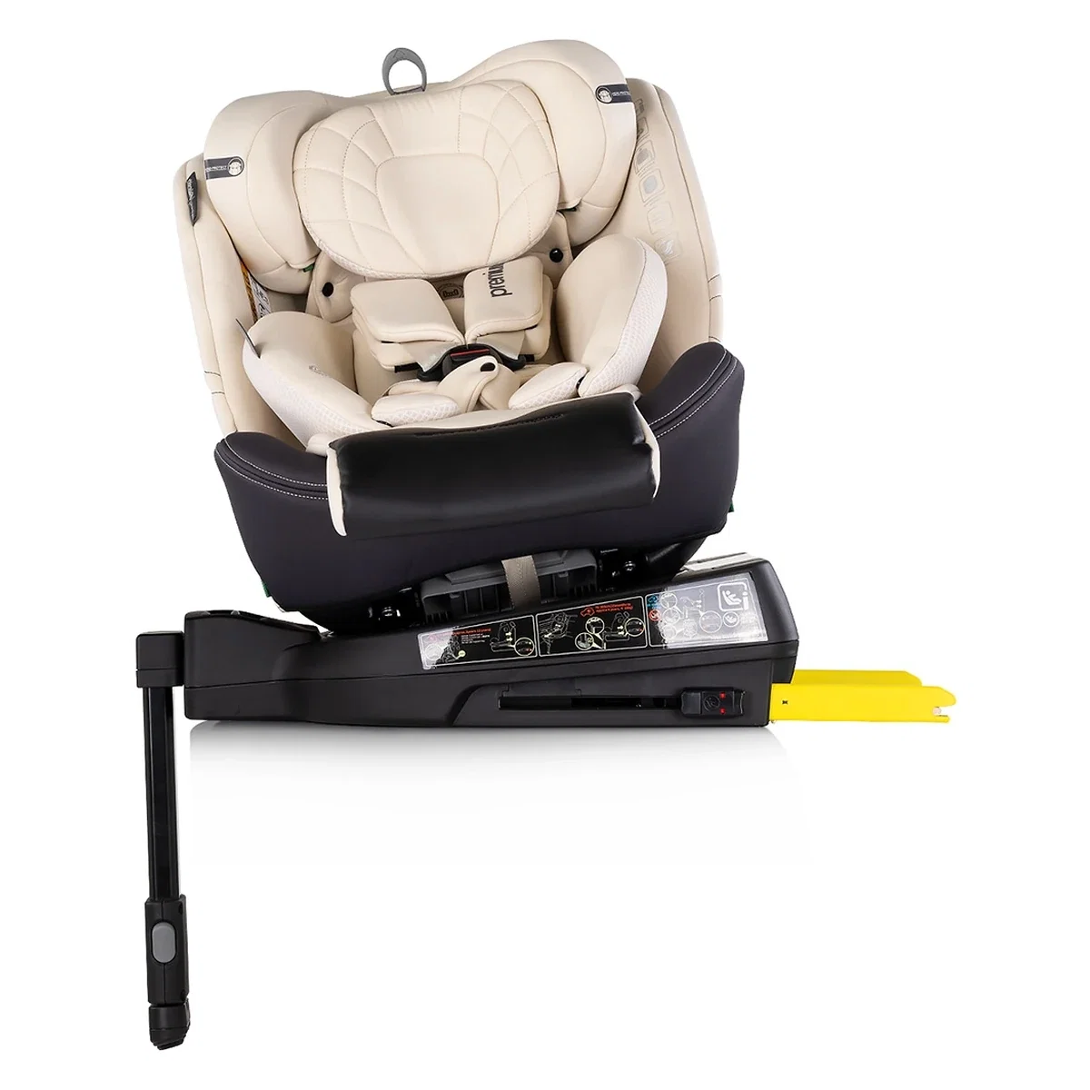 Scaun auto Chipolino Premium I-Size 40-150 cm cu sistem Isofix, Biscotta - Bej 12 ani [5]