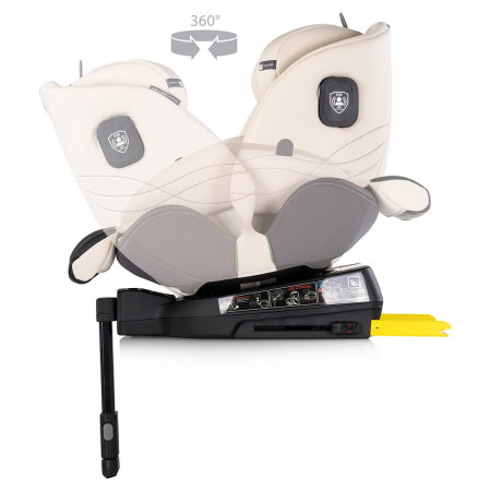 Scaun auto Chipolino Premium I-Size 40-150 cm cu sistem Isofix, Biscotta - Bej 12 ani [6]