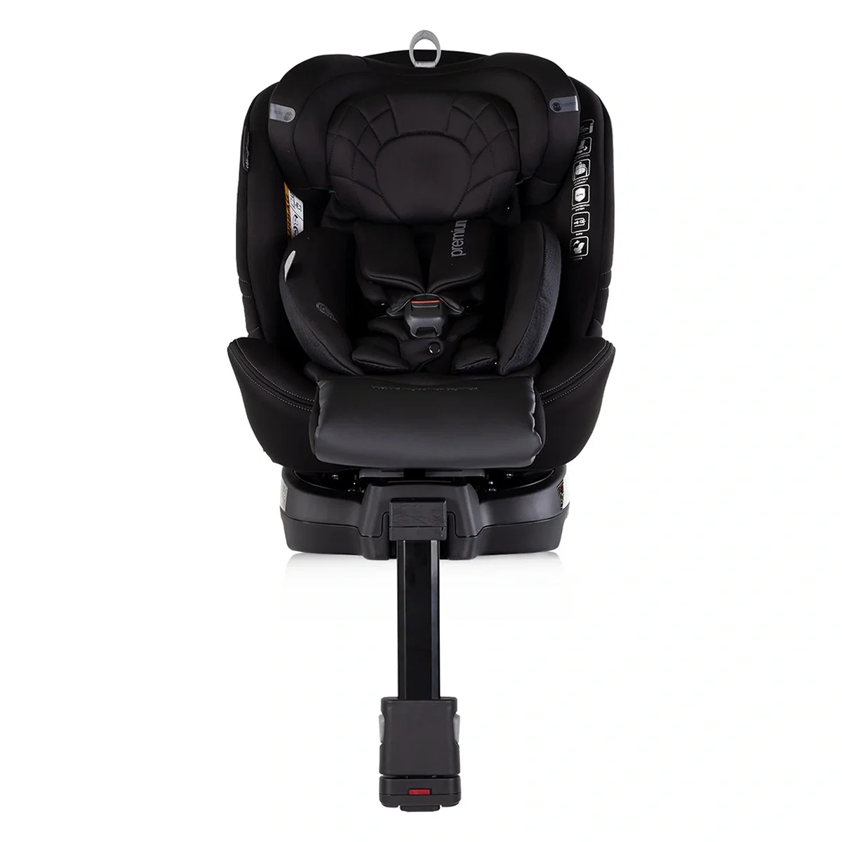 Scaun auto Chipolino Premium I-Size 40-150 cm cu sistem Isofix, Blackberry - Negru 12 ani [2]