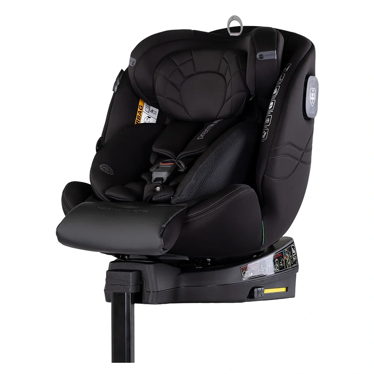 Scaune auto grupa 40-150 cm (0-36 kg) - Scaun auto Chipolino Premium I-Size 40-150 cm cu sistem Isofix, Blackberry - Negru 12 ani