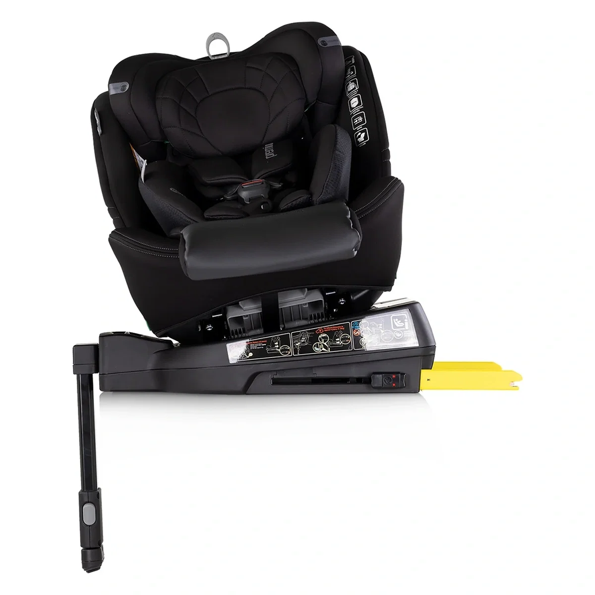 Scaun auto Chipolino Premium I-Size 40-150 cm cu sistem Isofix, Blackberry - Negru 12 ani [5]