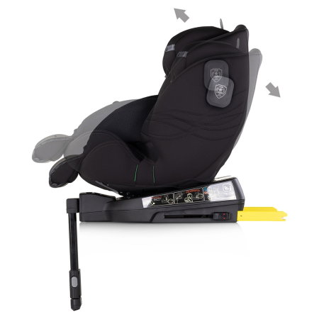 Scaun auto Chipolino Premium I-Size 40-150 cm cu sistem Isofix, Blackberry - Negru 12 ani [4]
