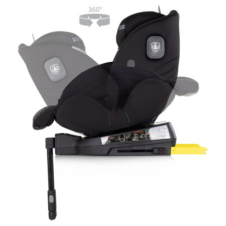 Scaun auto Chipolino Premium I-Size 40-150 cm cu sistem Isofix, Blackberry - Negru 12 ani [6]
