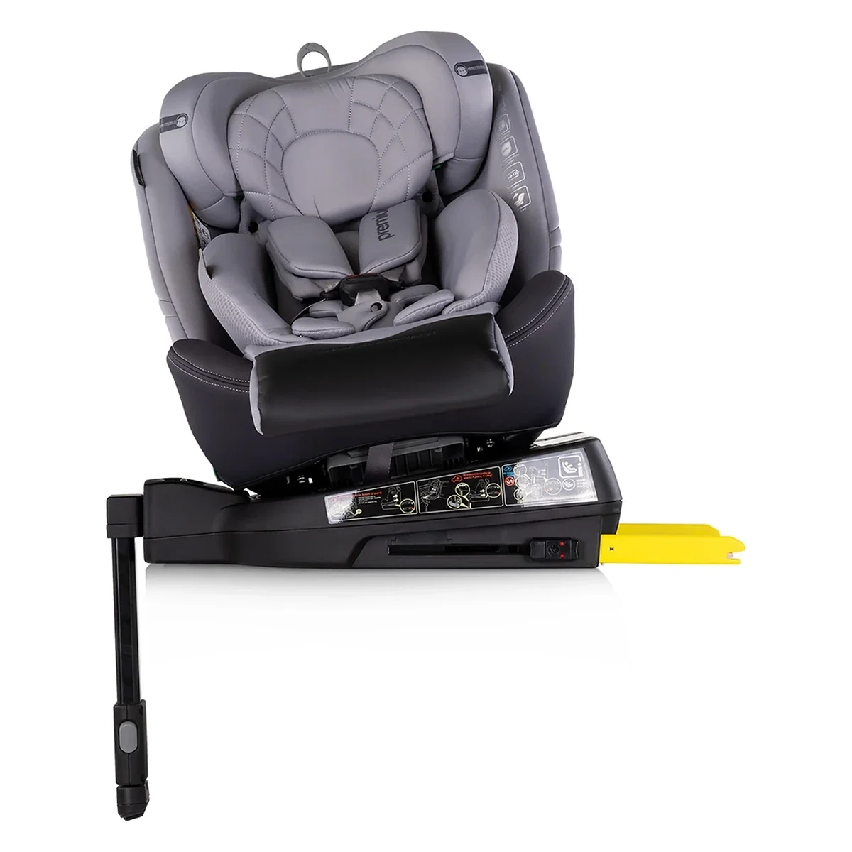 Scaun auto Chipolino Premium I-Size 40-150 cm cu sistem Isofix, Cloud - Gri 12 ani [5]