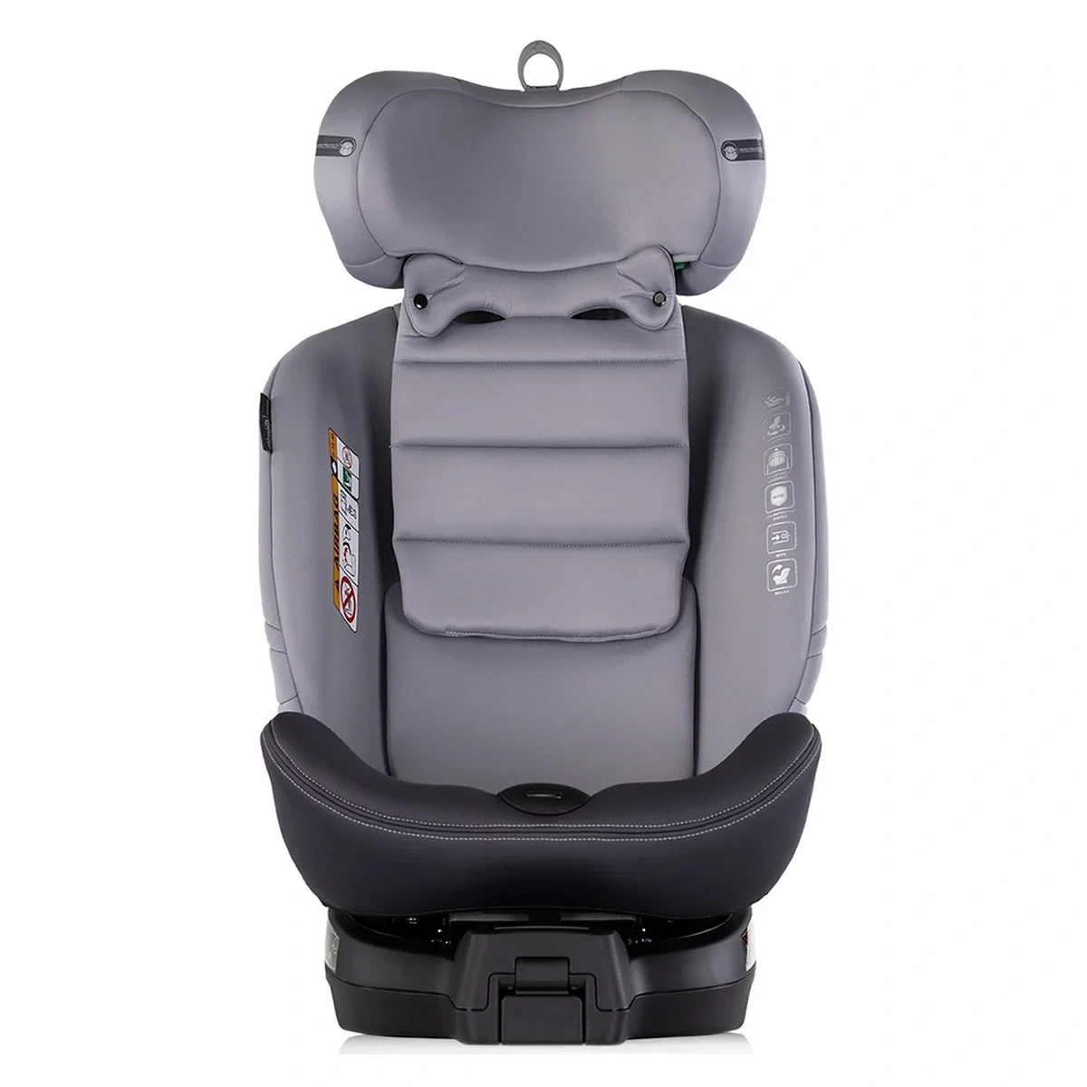 Scaun auto Chipolino Premium I-Size 40-150 cm cu sistem Isofix, Cloud - Gri 12 ani [8]