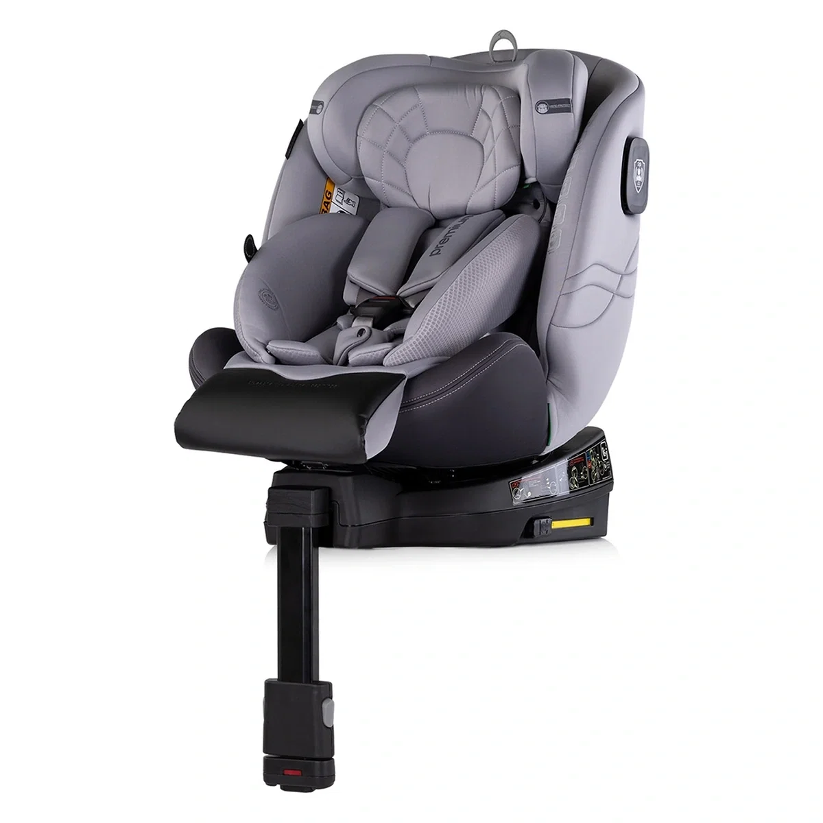 Scaun auto Chipolino Premium I-Size 40-150 cm cu sistem Isofix, Cloud - Gri 12 ani [1]