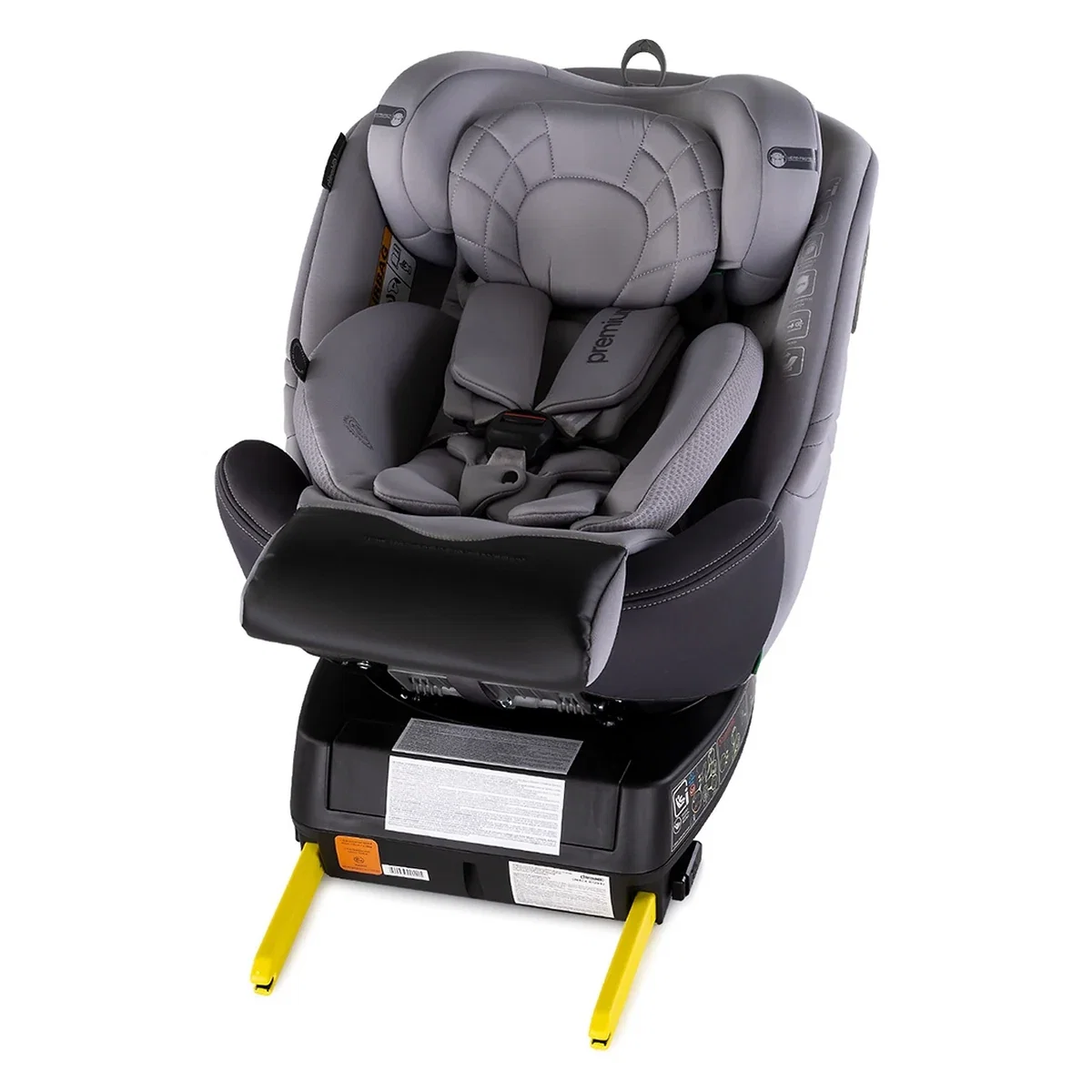 Scaun auto Chipolino Premium I-Size 40-150 cm cu sistem Isofix, Cloud - Gri 12 ani [9]
