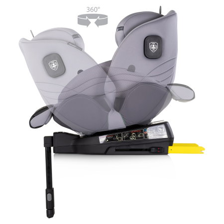 Scaun auto Chipolino Premium I-Size 40-150 cm cu sistem Isofix, Cloud - Gri 12 ani [6]
