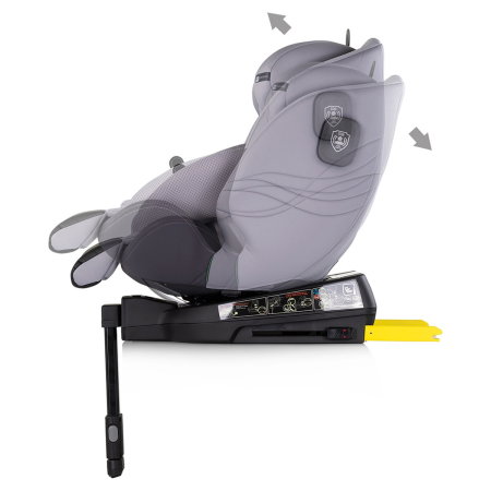 Scaun auto Chipolino Premium I-Size 40-150 cm cu sistem Isofix, Cloud - Gri 12 ani [4]