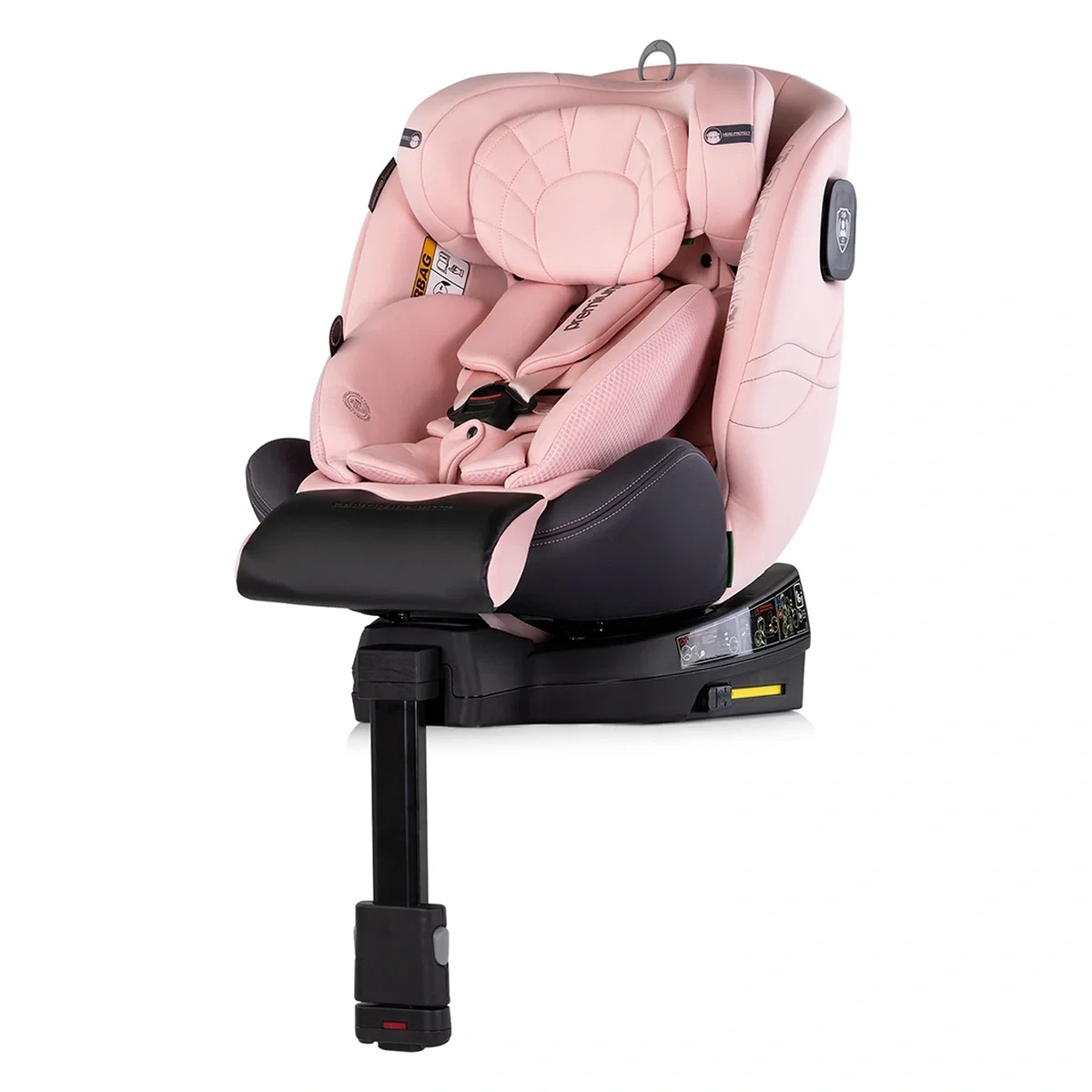 Scaun auto Chipolino Premium I-Size 40-150 cm cu sistem Isofix, Pink marshmallow - Roz 12 ani [1]