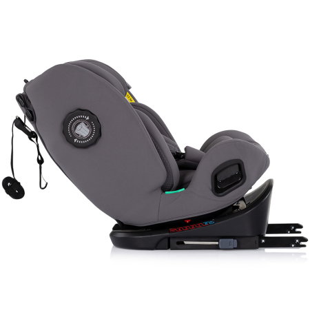Scaun auto Chipolino Techno iGrow I-Size 40-150 cm, cu sistem Isofix si sezut rotativ, Charcoal [8]