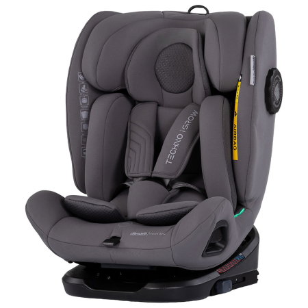 Scaune auto - Scaun auto Chipolino Techno iGrow I-Size 40-150 cm, cu sistem Isofix si sezut rotativ, Charcoal