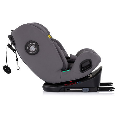 Scaun auto Chipolino Techno iGrow I-Size 40-150 cm, cu sistem Isofix si sezut rotativ, Charcoal [8]