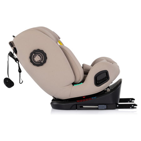 Scaun auto Chipolino Techno iGrow I-Size 40-150 cm, cu sistem Isofix si sezut rotativ, Latte [8]