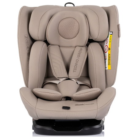 Scaun auto Chipolino Techno iGrow I-Size 40-150 cm, cu sistem Isofix si sezut rotativ, Latte [1]