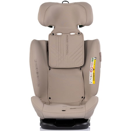 Scaun auto Chipolino Techno iGrow I-Size 40-150 cm, cu sistem Isofix si sezut rotativ, Latte [2]