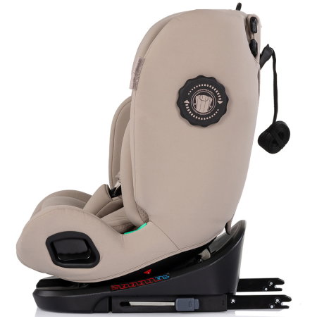 Scaun auto Chipolino Techno iGrow I-Size 40-150 cm, cu sistem Isofix si sezut rotativ, Latte [4]