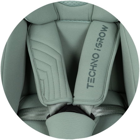 Scaun auto Chipolino Techno iGrow I-Size 40-150 cm, cu sistem Isofix si sezut rotativ, Matcha [11]