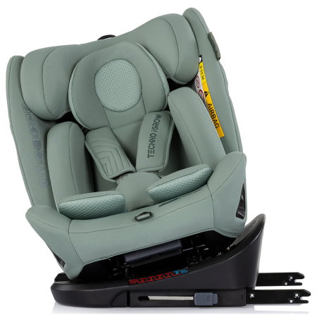 Scaun auto Chipolino Techno iGrow I-Size 40-150 cm, cu sistem Isofix si sezut rotativ, Matcha [6]