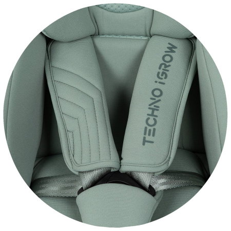 Scaun auto Chipolino Techno iGrow I-Size 40-150 cm, cu sistem Isofix si sezut rotativ, Matcha [11]