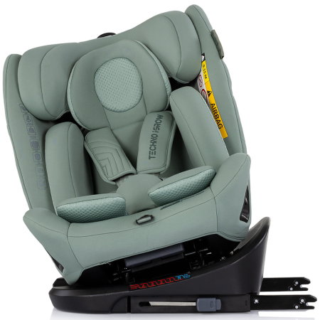 Scaun auto Chipolino Techno iGrow I-Size 40-150 cm, cu sistem Isofix si sezut rotativ, Matcha [6]