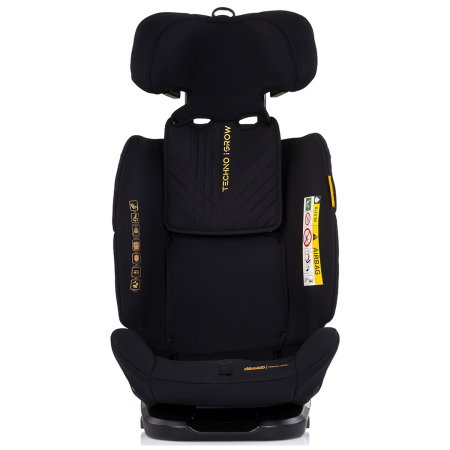Scaun auto Chipolino Techno iGrow I-Size 40-150 cm, cu sistem Isofix si sezut rotativ, Noir [2]