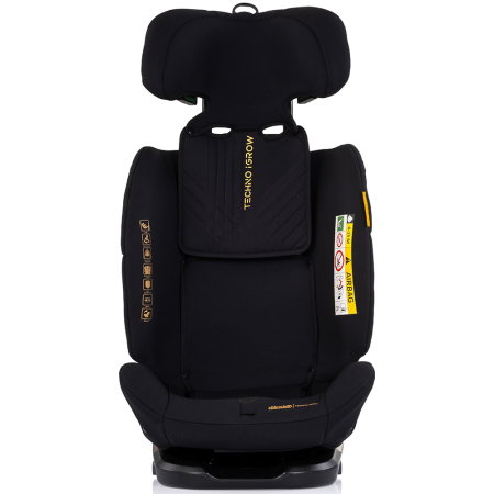 Scaun auto Chipolino Techno iGrow I-Size 40-150 cm, cu sistem Isofix si sezut rotativ, Noir [2]