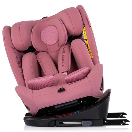Scaun auto Chipolino Techno iGrow I-Size 40-150 cm, cu sistem Isofix si sezut rotativ, Powder pink [6]