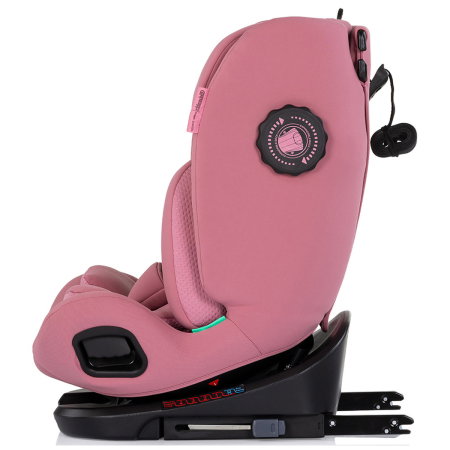 Scaun auto Chipolino Techno iGrow I-Size 40-150 cm, cu sistem Isofix si sezut rotativ, Powder pink [4]
