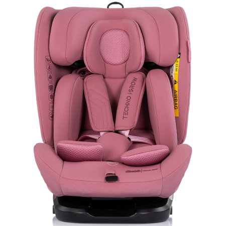 Scaun auto Chipolino Techno iGrow I-Size 40-150 cm, cu sistem Isofix si sezut rotativ, Powder pink [1]