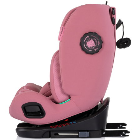 Scaun auto Chipolino Techno iGrow I-Size 40-150 cm, cu sistem Isofix si sezut rotativ, Powder pink [4]