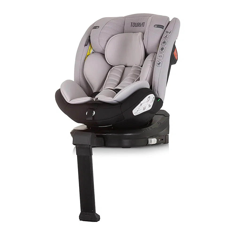 Scaun auto Chipolino Tourino I-Size 40-150 cm, sistem Isofix, Ash grey 12 ani [1]