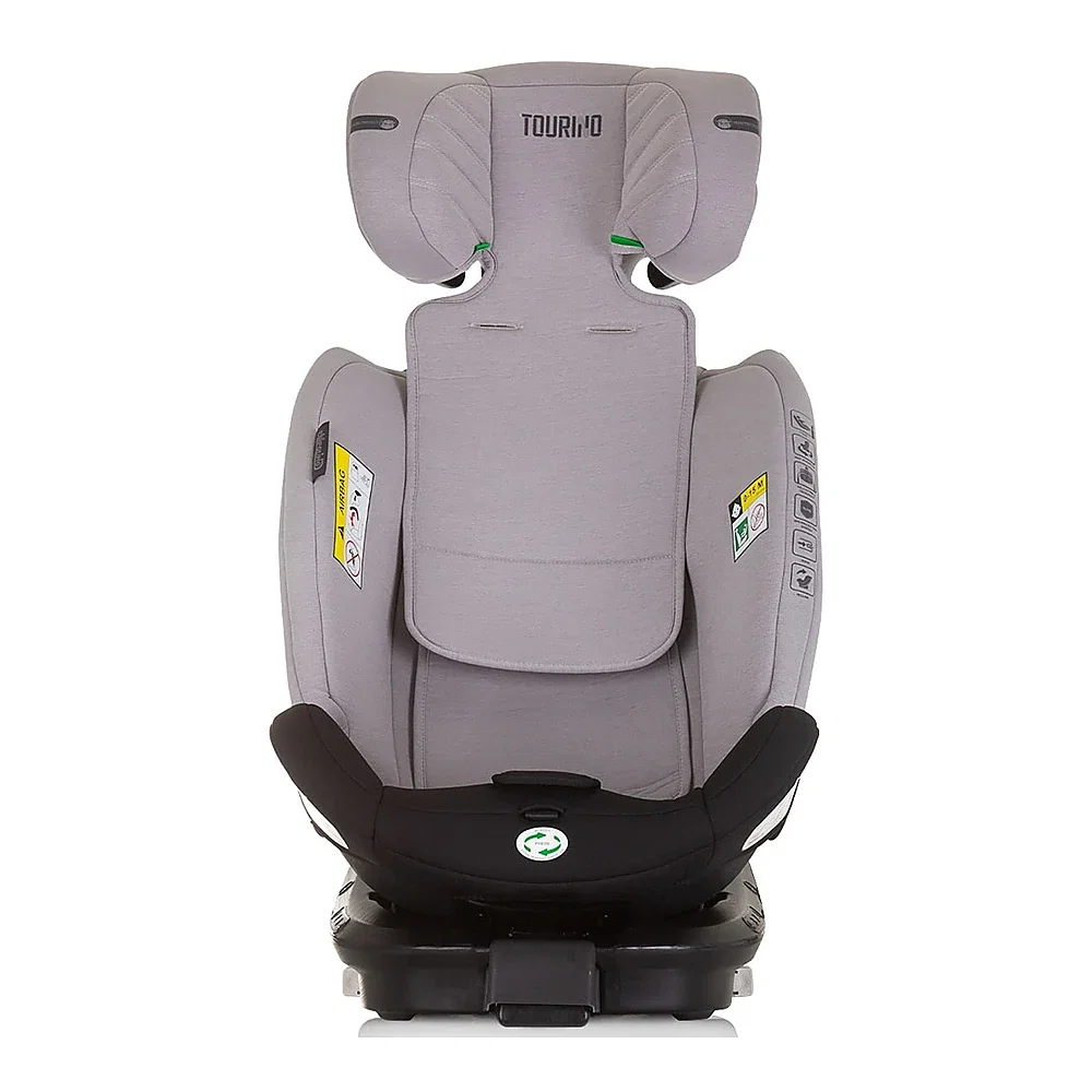 Scaun auto Chipolino Tourino I-Size 40-150 cm, sistem Isofix, Ash grey 12 ani [8]