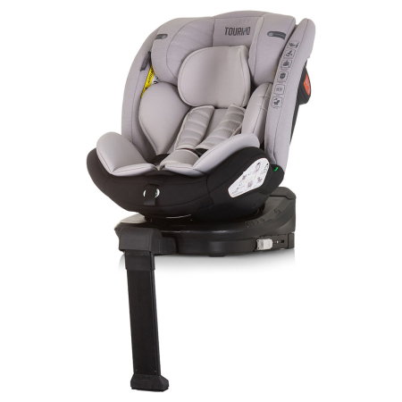 Scaun auto Chipolino Tourino I-Size 40-150 cm, sistem Isofix, Ash grey 12 ani [1]