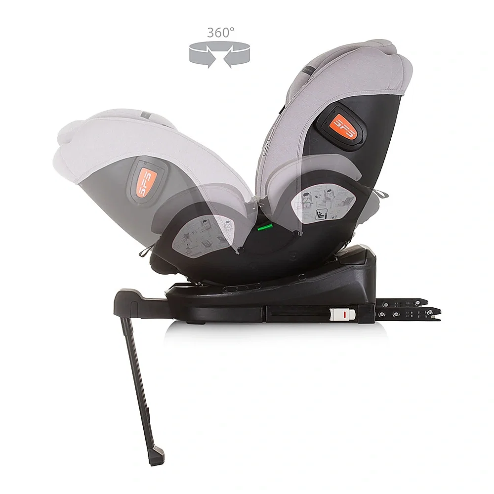 Scaun auto Chipolino Tourino I-Size 40-150 cm, sistem Isofix, Ash grey 12 ani [6]