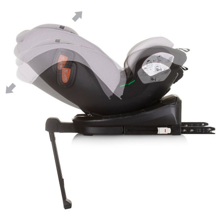 Scaun auto Chipolino Tourino I-Size 40-150 cm, sistem Isofix, Ash grey 12 ani [7]