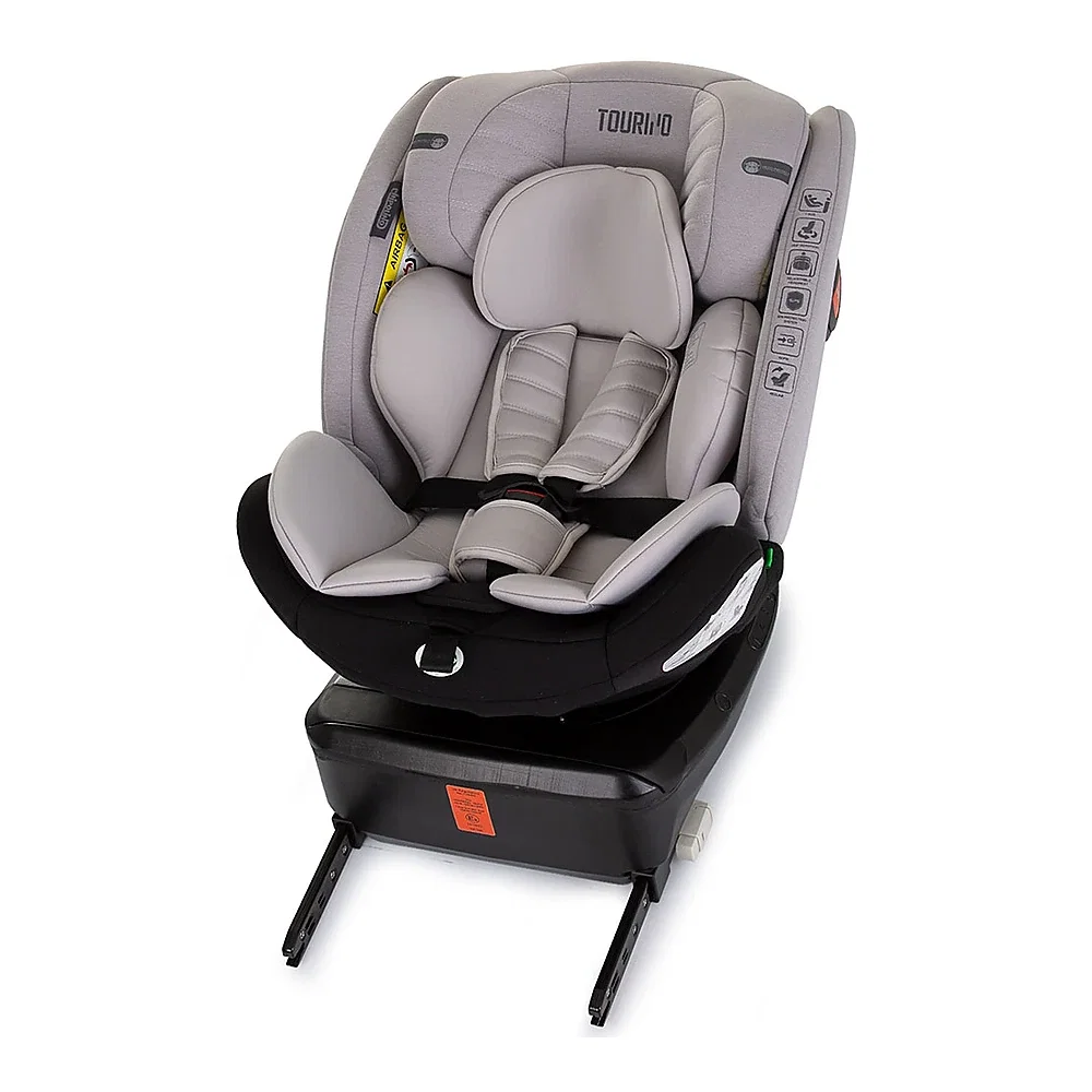 Scaun auto Chipolino Tourino I-Size 40-150 cm, sistem Isofix, Ash grey 12 ani [9]